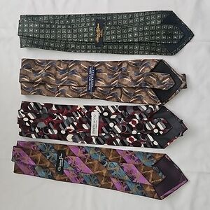 Lot of ties Christian Dior, Oscar De La Renta, Brooks Brothers to name a few